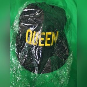 Queen Black Snapback Hat - NWOT